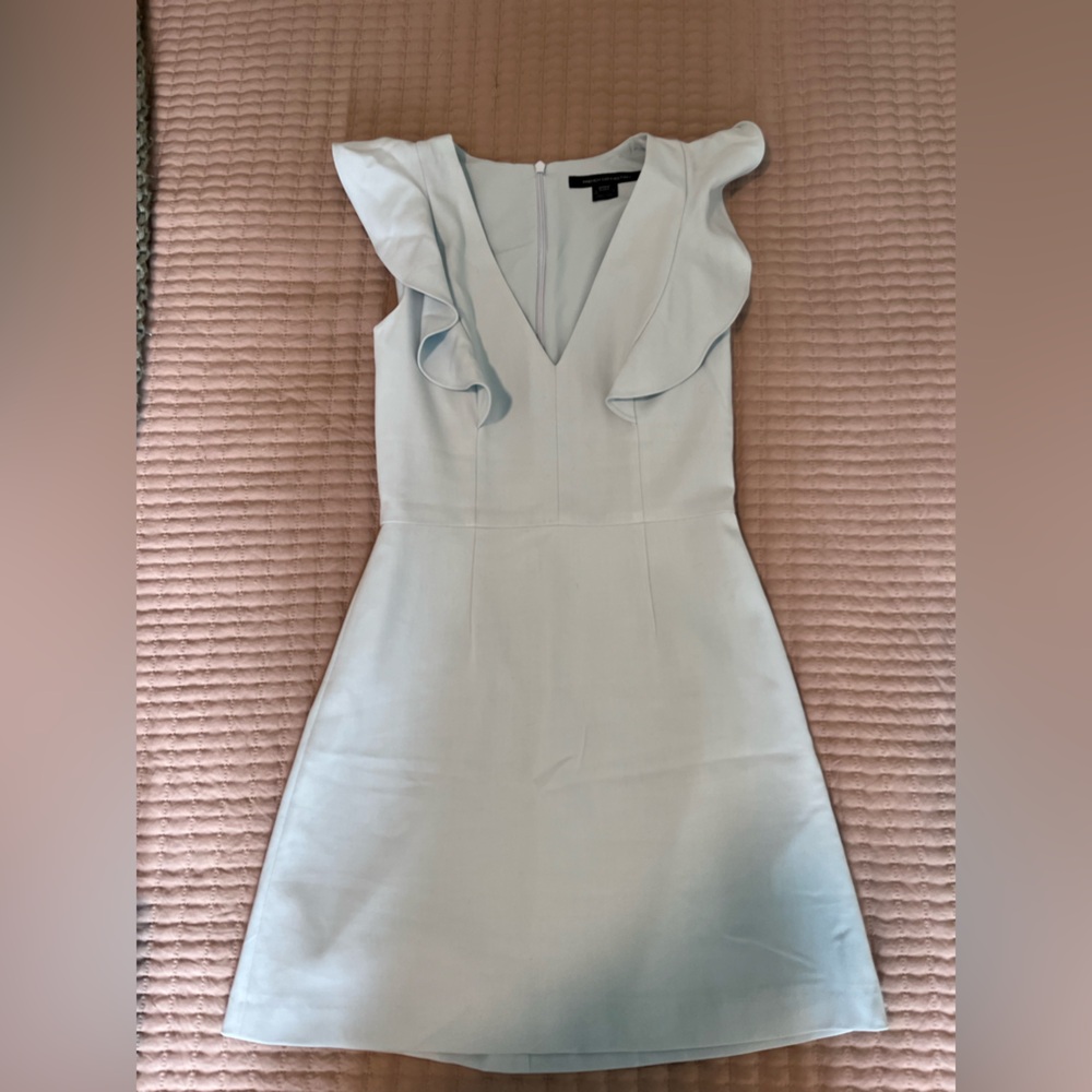 Baby blue mini dress